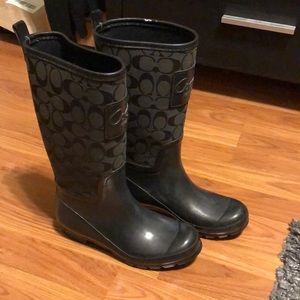 Coach rain boots
